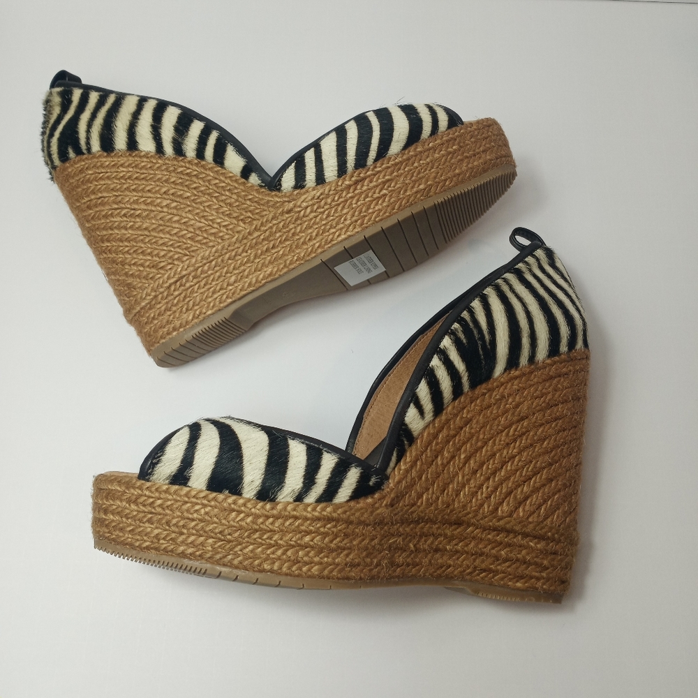 Paloma Barcelo Zebra Print Wedge - image 4